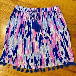 Lilly Pulitzer Tube Top Strapless Fringe Size XS